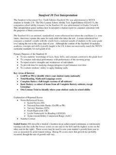 is the stanford 10 test hard|stanford 10 test results interpretation.